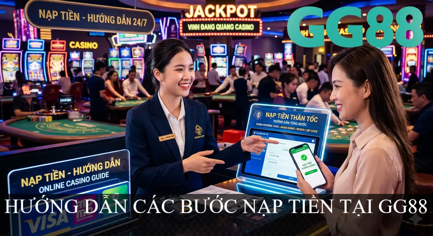 HƯỚNG DẪN CÁC BƯỚC NẠP TIỀN TẠI GG88