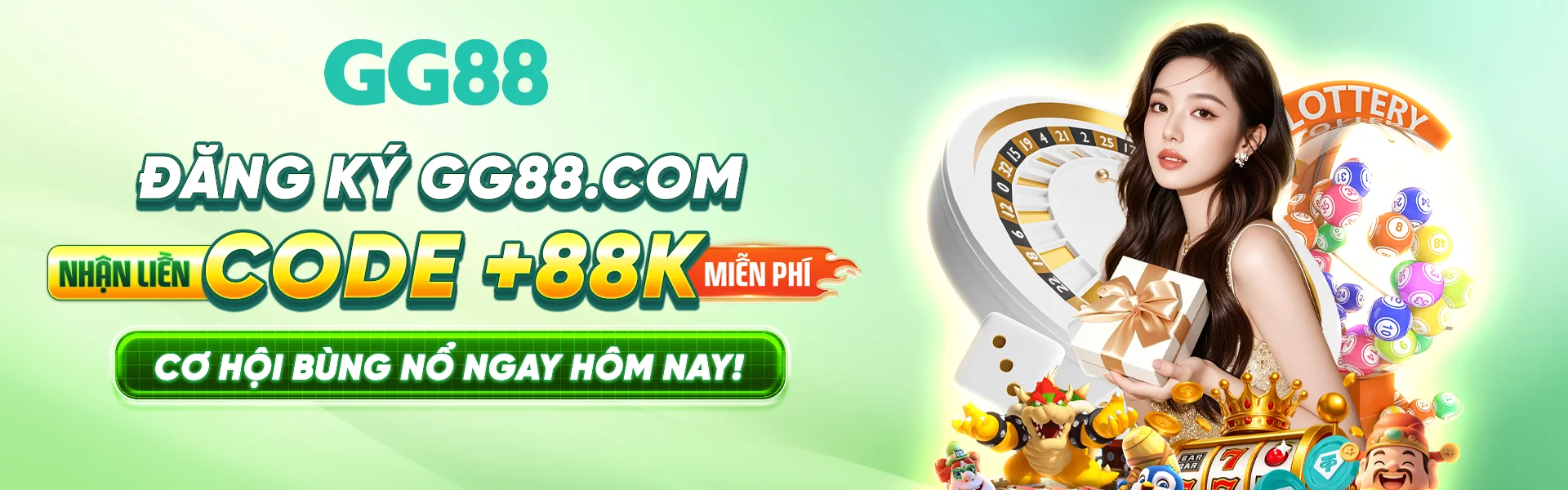 Đăng ký GG88 nhận liền CODE 88K